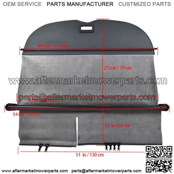 Fit For Nissan Murano 2015-18 Trunk Cargo Luggage Security Shade Cover Shield - Image 4