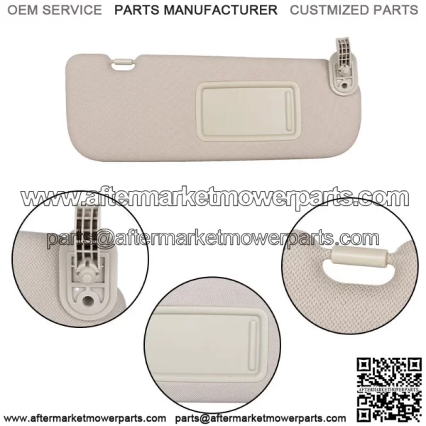 Front Right Side Sun Visor&Makeup Mirror Beige For 2011-2015 Hyundai Elantra MD