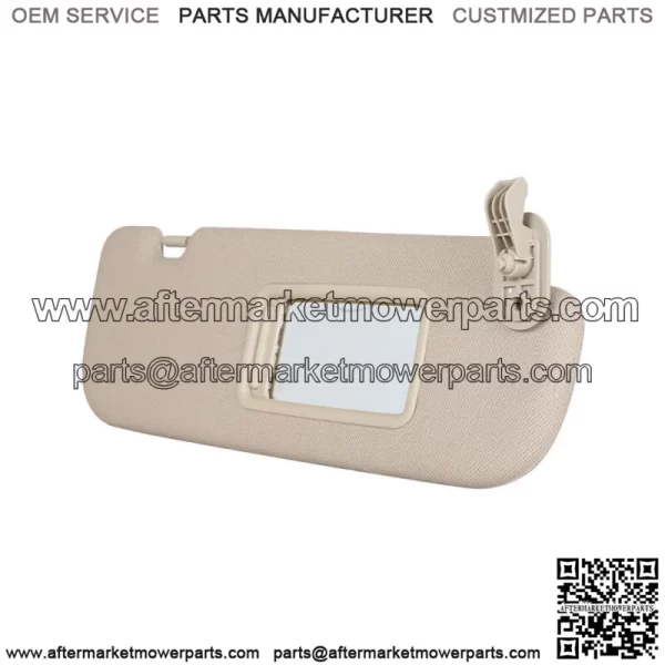 Front Right Side Sun Visor&Makeup Mirror Beige For 2011-2015 Hyundai Elantra MD - Image 3