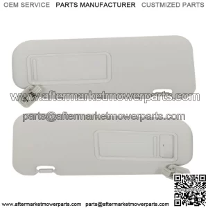For Mazda3 2010 2011 2012 2013 Gray Pair Sun Visor Driver & Passenger Side