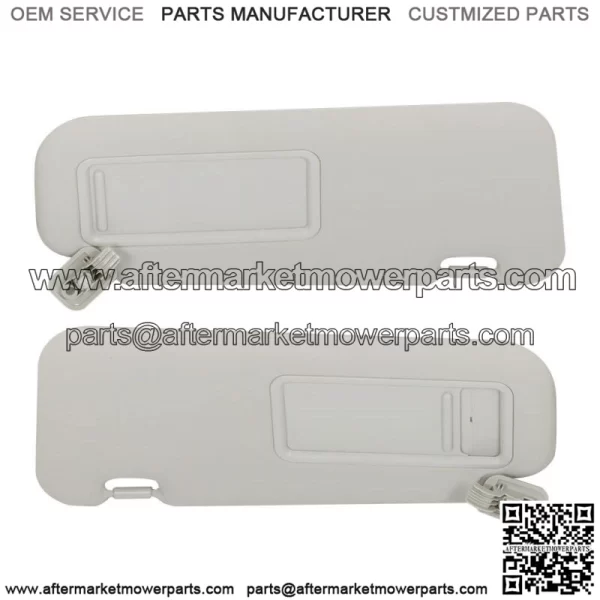 For Mazda3 2010 2011 2012 2013 Gray Pair Sun Visor Driver & Passenger Side