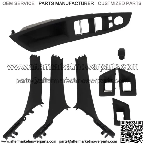 Inner Door Panel Handle Pull Trim Cover Set For 2010-2016 BMW 5 Series F10 F11 - Image 3