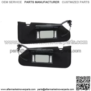 Black Pair Sidea Sun Visor For 2005-2013 Vanity Mirror C6 Shades 23142245
