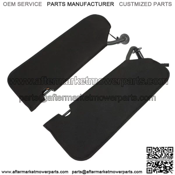 Black Pair Sidea Sun Visor For 2005-2013 Vanity Mirror C6 Shades 23142245 - Image 2