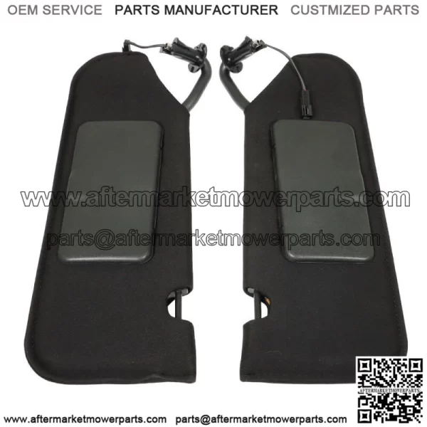 Black Pair Sidea Sun Visor For 2005-2013 Vanity Mirror C6 Shades 23142245 - Image 4