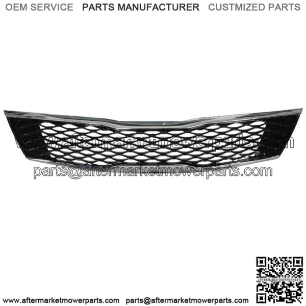 Fit For Kia 2016-18 Optima Lx Ex Front Upper Grille Black Chrome Honeycomb Grill