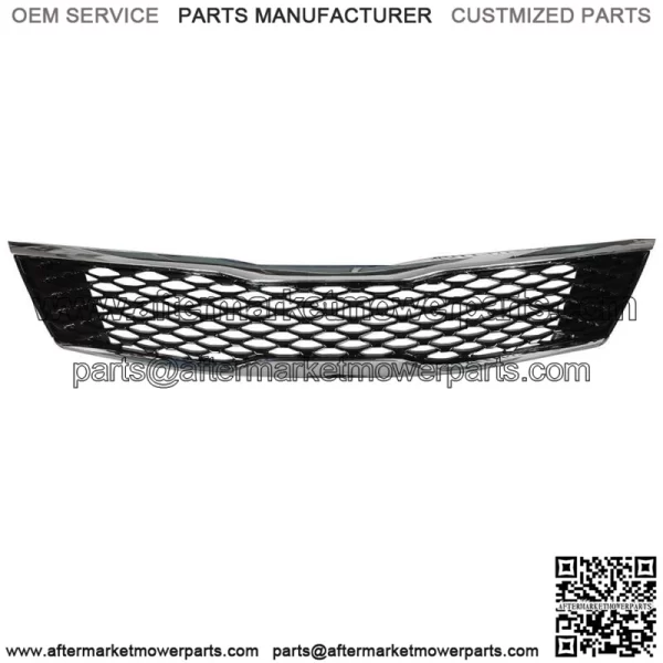 Fit For Kia 2016-18 Optima Lx Ex Front Upper Grille Black Chrome Honeycomb Grill - Image 2