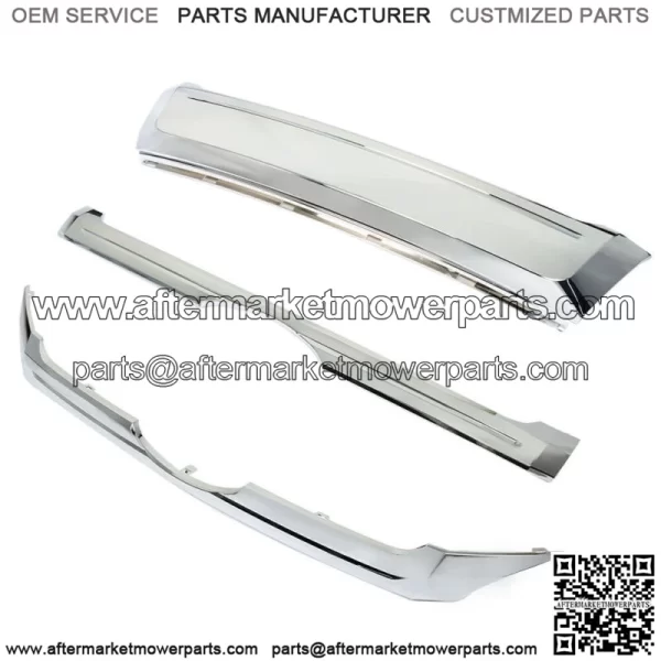 Fit For 2011-2014 Ford Edge Front Upper & Center & Lower Grille Trim Chrome 3PCS - Image 2