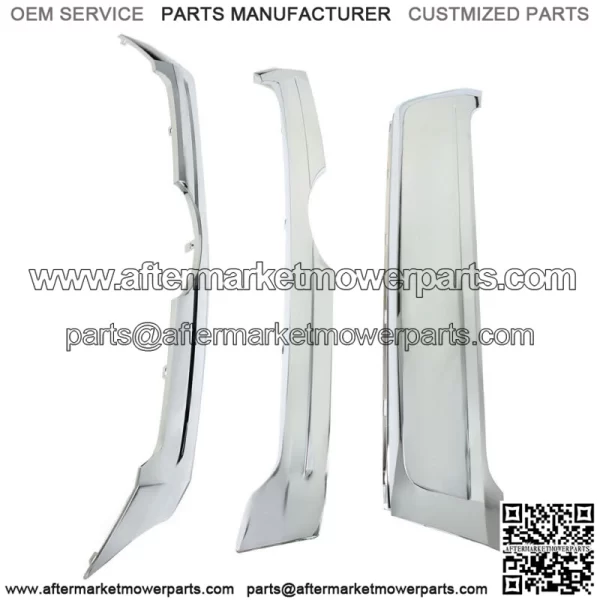 Fit For 2011-2014 Ford Edge Front Upper & Center & Lower Grille Trim Chrome 3PCS - Image 3