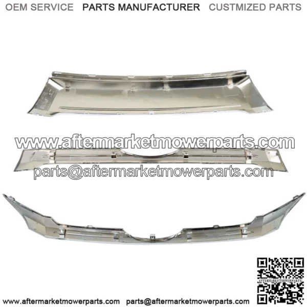 Fit For 2011-2014 Ford Edge Front Upper & Center & Lower Grille Trim Chrome 3PCS - Image 4