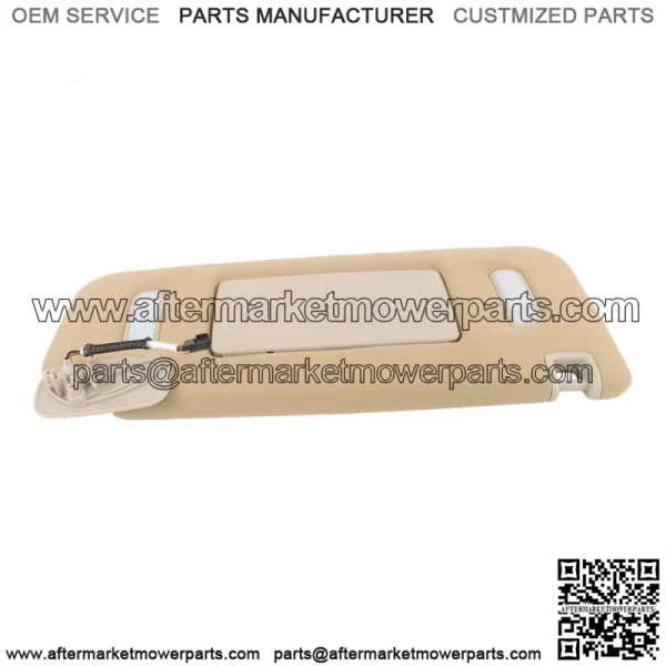 Passenger Right Side Sun Visor For 2007-2014 Silverado Sierra Tahoe Yukon Beige - Image 3