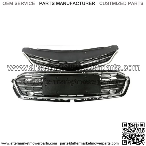 For 2016 2017 2018 Chevrolet Cruze Front Upper and Lower Grille Set