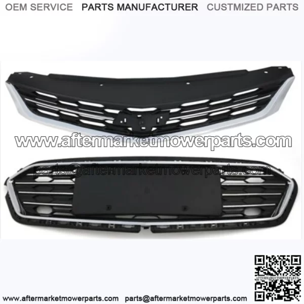 For 2016 2017 2018 Chevrolet Cruze Front Upper and Lower Grille Set - Image 3