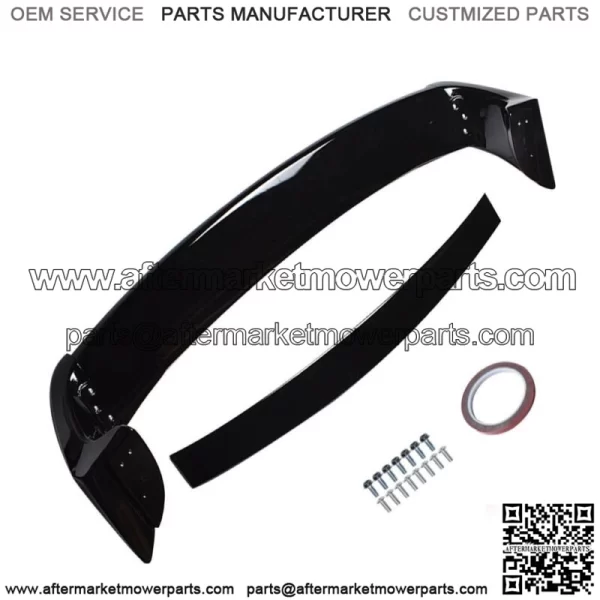 For 2006-2011 Civic 4DR Sedan Gloss Black Mugen Style Trunk Wing Spoiler - Image 3