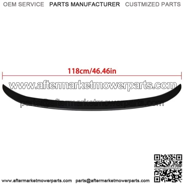 For  2014-2019 Toyota Corolla Sedan Factory Style Matte Black Trunk Spoiler - Image 3