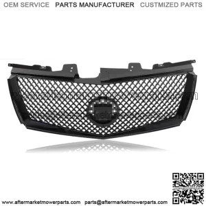 For 2008-2013 Cadillac CTS Front Bumper Upper Grille Mesh Gloss Black