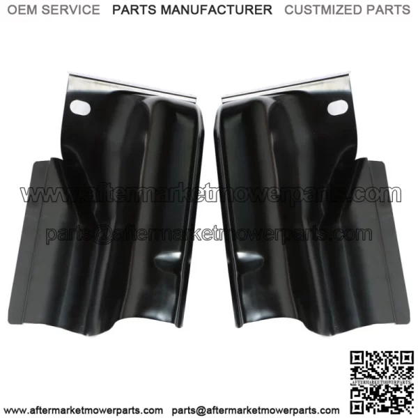 For 2009-2014 Ford F-150 Crew Cab Steel Cab Corners 4Door Pair Replacement Black - Image 2