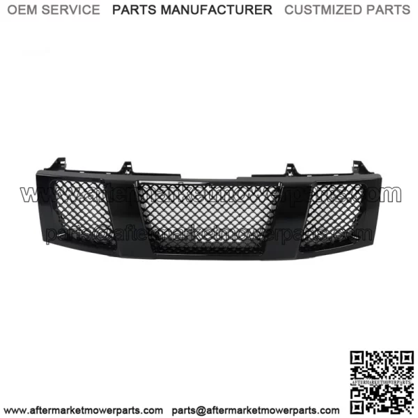 Fit For 2004-2007 Titan/Armada Front Hood Bumper Grill Grille Glossy Black - Image 2