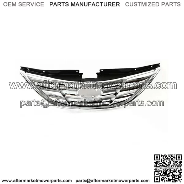 For Hyundai Sonata 2011 2012 2013 Front Upper Grille Grill Chrome Factory Style