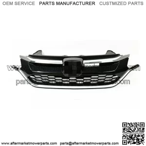 For Honda CRV 2015 2016 Front Bumper Upper and Lower Grille Set Black+Chrome