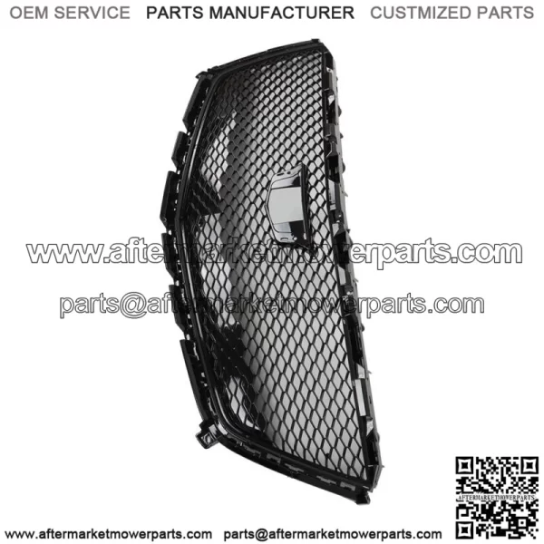 For 2016-2021 Cadillac XT5 Gloss Black Front Bumper Upper Mesh Grille - Image 3