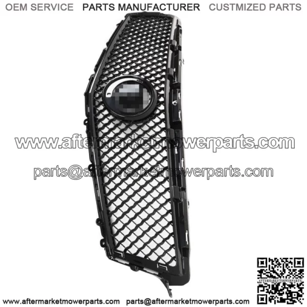 For 2013 2014 Cadillac ATS Front Bumper Grille Mesh Honeycomb Glossy Black - Image 3