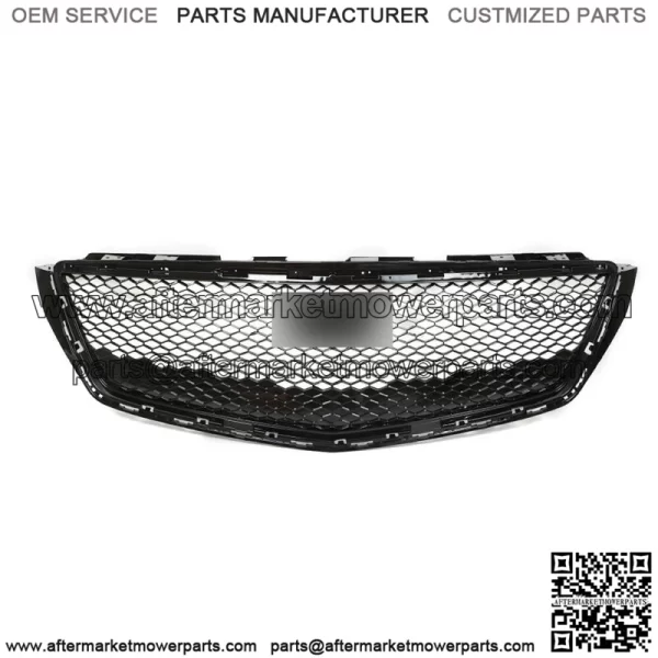 For 2018 2019 2020 Cadillac XTS Front Bumper Hood Grille Mesh Cover Gloss Black - Image 3
