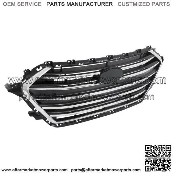 For 2017 2018 Hyundai Elantra Front Upper Bumper Grill Grille Chrome Factory - Image 2