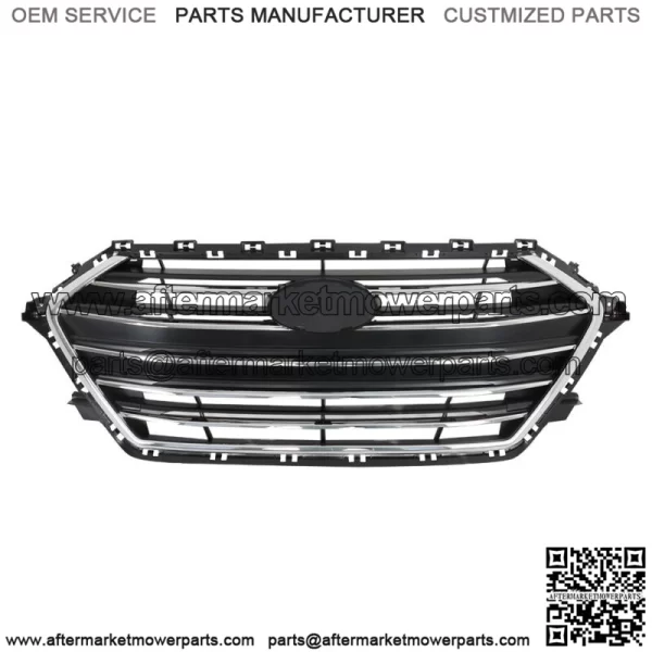 For 2017 2018 Hyundai Elantra Front Upper Bumper Grill Grille Chrome Factory - Image 3