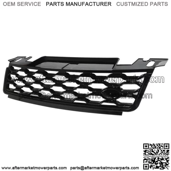 For 2018-2019 Range Rover Sport L494 Front Bumper Upper Grille Full Gloss Black