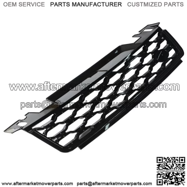 For 2018-2019 Range Rover Sport L494 Front Bumper Upper Grille Full Gloss Black - Image 2
