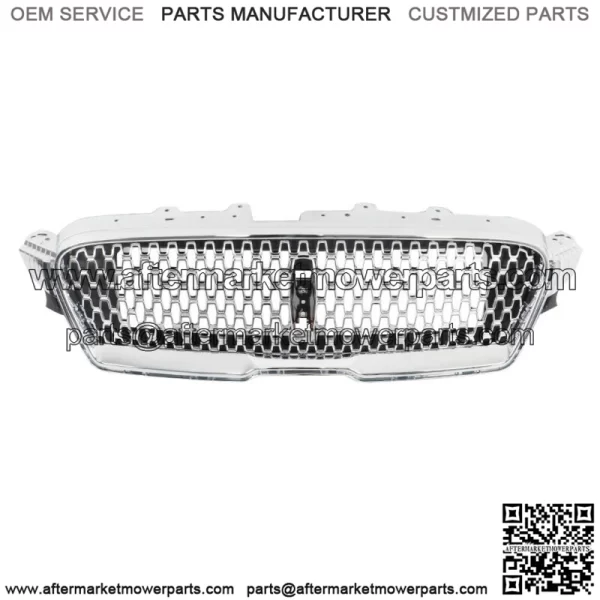 For 2017-2019 Lincoln MKZ Front Bumper Upper Grille Nickelplated HP5Z-8200-AA - Image 2
