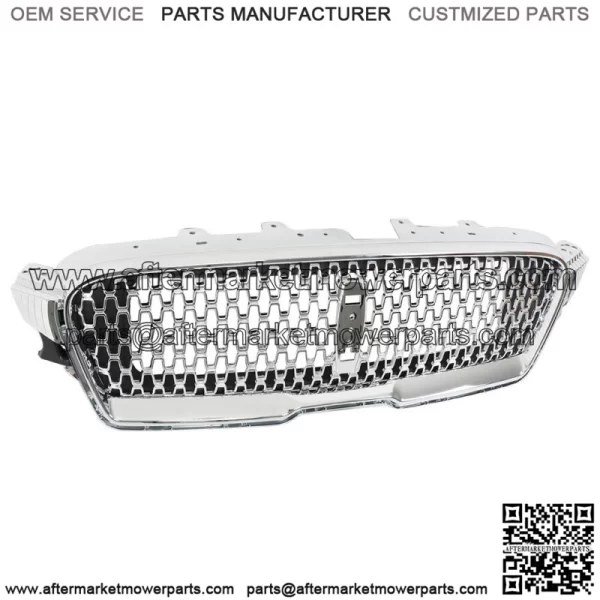 For 2017-2019 Lincoln MKZ Front Bumper Upper Grille Nickelplated HP5Z-8200-AA - Image 3