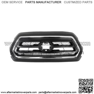 Front Upper Grille Black & Chrome Fit For  2018 2019-2022 Toyota Tacoma