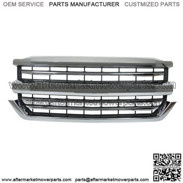 For 2016-2018 Chevrolet Silverado 1500 Front Bumper Grille Chrome 84056776