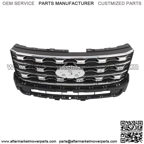 For 2016 2017 Ford Explorer Front Bumper Grille Chrome FB5Z8200AC FO1200577C - Image 2