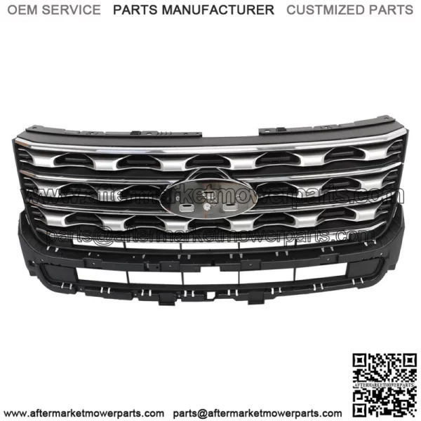 For 2016 2017 Ford Explorer Front Bumper Grille Chrome FB5Z8200AC FO1200577C - Image 3