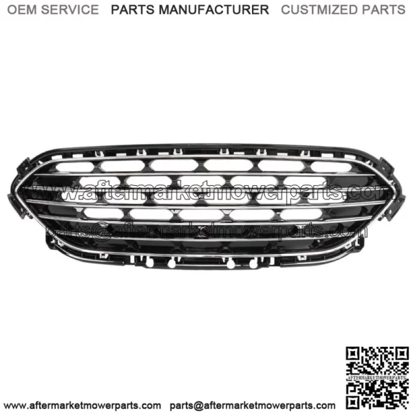 For 2020-2022 Ford Escape Front Bumper Center Grille Black W/Chrome Molding - Image 2
