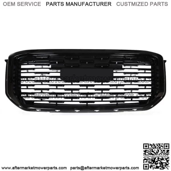 For GMC Yukon Denali SLE Sport 2015-2020 Front  Mesh Upper Grille Gloss Black