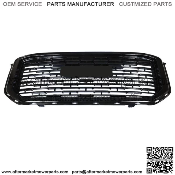 For GMC Yukon Denali SLE Sport 2015-2020 Front  Mesh Upper Grille Gloss Black - Image 2