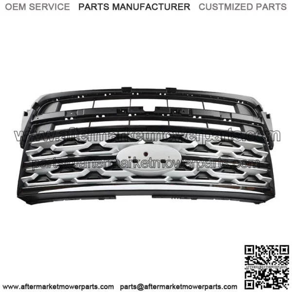 For 2018 2019 Ford Explorer Front Bumper Upper Grille Grill Factory Silver - Image 2