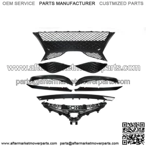 Fit For 2018-2020 Toyota Camry SE 9PCS Front Grille Lower Molding Fog Cover