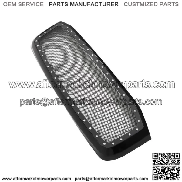 Black Front Hood Grille For 2006 2007-2008 Dodge Ram 1500 Black Mesh - Image 2