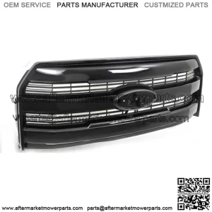 Front Grille Assembly Gloss Black For 2015-2017 Ford F150 W/Camera HL