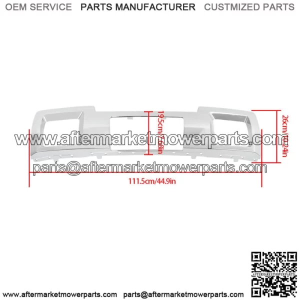 For 2015-2019 GMC Sierra 2500HD 3500HD Chrome Front Bumper Skid Plate - Image 2