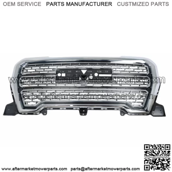Front Upper bumper Grille Chrome Fit For 2019 2020-2021 GMC Sierra 1500 Denali