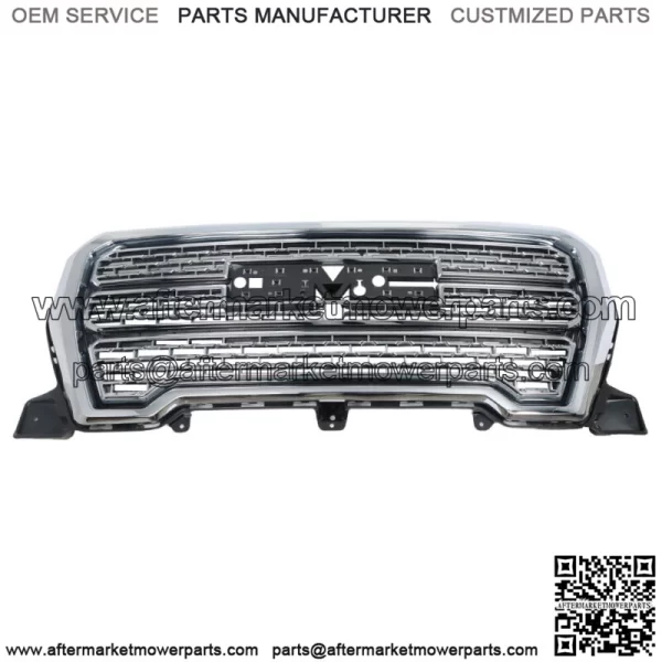 Front Upper bumper Grille Chrome Fit For 2019 2020-2021 GMC Sierra 1500 Denali - Image 2