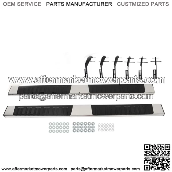 6" Running Boards for 2015-2023 Ford F150 Super Crew Cab Side Step Nerf Bars S/S