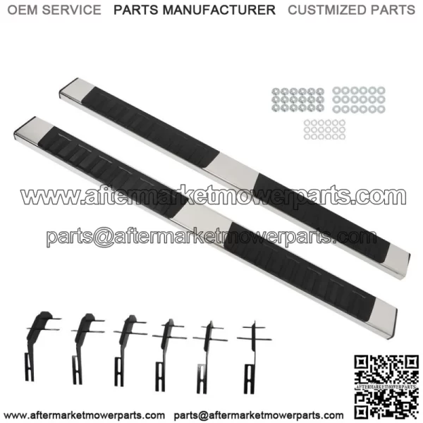 6" Running Boards for 2015-2023 Ford F150 Super Crew Cab Side Step Nerf Bars S/S - Image 3