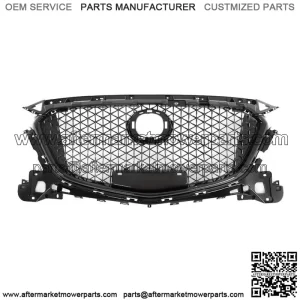For 2017 2018 Mazda 3 Axela Front Bumper Upper Grille Honeycomb Grill Black